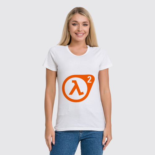 Заказать женскую футболку в Москве. Футболка классическая half-life 2 от VashAdmin - готовые дизайны и нанесение принтов.