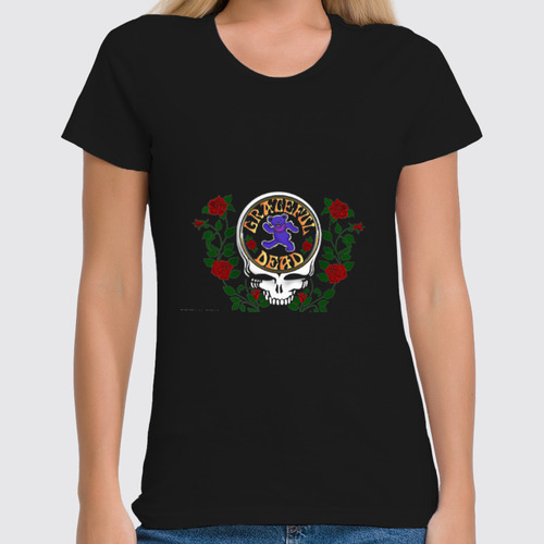 Заказать женскую футболку в Москве. Футболка классическая Grateful Dead от Fedor - готовые дизайны и нанесение принтов.