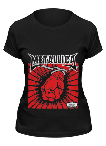 Заказать женскую футболку в Москве. Футболка классическая Metallica ‎/ St. Anger от OEX design - готовые дизайны и нанесение принтов.