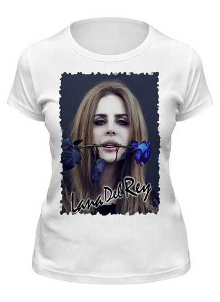 Заказать женскую футболку в Москве. Футболка классическая Lana Del Rey от  ЯрМайка - готовые дизайны и нанесение принтов.
