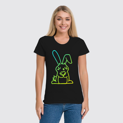 Заказать женскую футболку в Москве. Футболка классическая Sunny Bunny от skynatural - готовые дизайны и нанесение принтов.