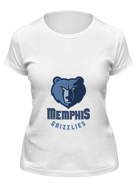 Заказать женскую футболку в Москве. Футболка классическая Memphis Grizzlies от BURNSHIRTS - готовые дизайны и нанесение принтов.