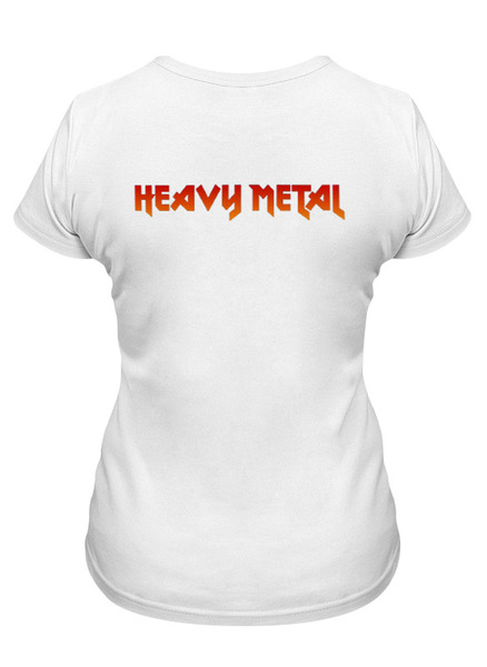 Заказать женскую футболку в Москве. Футболка классическая Heavy Metal Art от Leichenwagen - готовые дизайны и нанесение принтов.