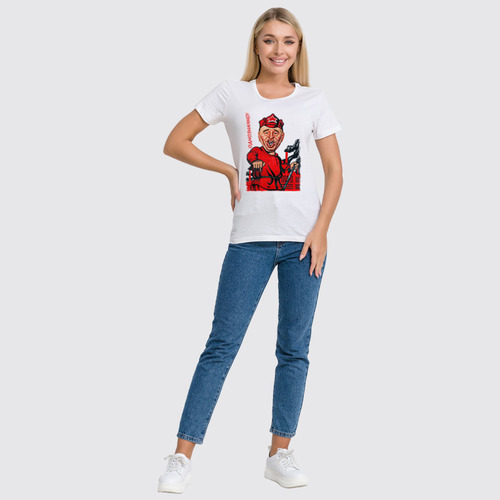 Заказать женскую футболку в Москве. Футболка классическая Однозначно! от Leichenwagen - готовые дизайны и нанесение принтов.