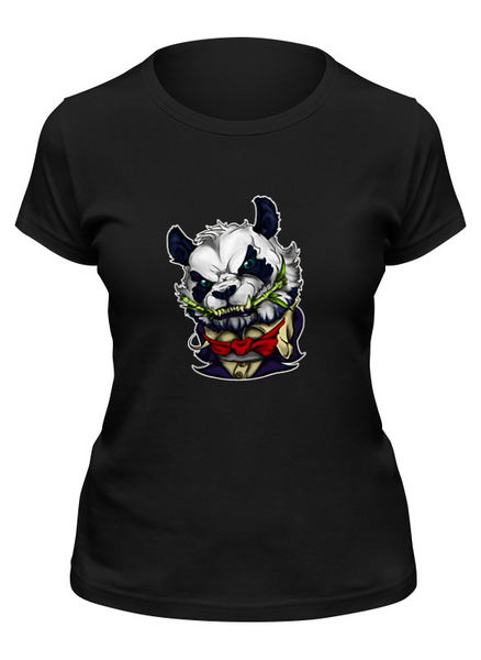 Заказать женскую футболку в Москве. Футболка классическая Panda  от T-shirt print  - готовые дизайны и нанесение принтов.