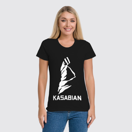 Заказать женскую футболку в Москве. Футболка классическая Kasabian от Easy-store - готовые дизайны и нанесение принтов.
