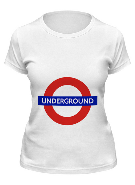Заказать женскую футболку в Москве. Футболка классическая Underground от shoggot - готовые дизайны и нанесение принтов.
