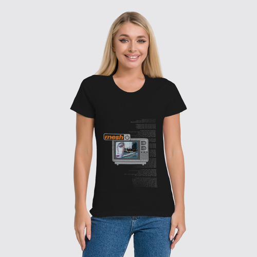 Заказать женскую футболку в Москве. Футболка классическая Mesh / Adjust Your Set от OEX design - готовые дизайны и нанесение принтов.