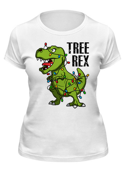 Заказать женскую футболку в Москве. Футболка классическая ✪ TREE REX ✪ от balden - готовые дизайны и нанесение принтов.