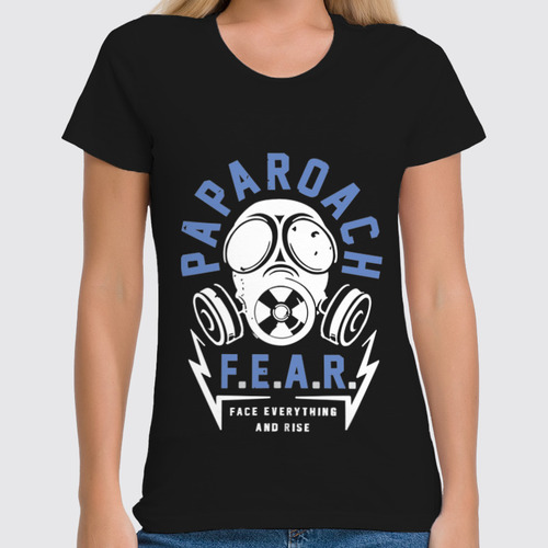 Заказать женскую футболку в Москве. Футболка классическая Papa Roach от inPrintio - готовые дизайны и нанесение принтов.