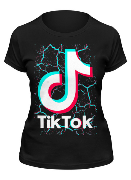 Заказать женскую футболку в Москве. Футболка классическая TIK TOK (Tik Tok video) от vista12761@rambler.ru - готовые дизайны и нанесение принтов.
