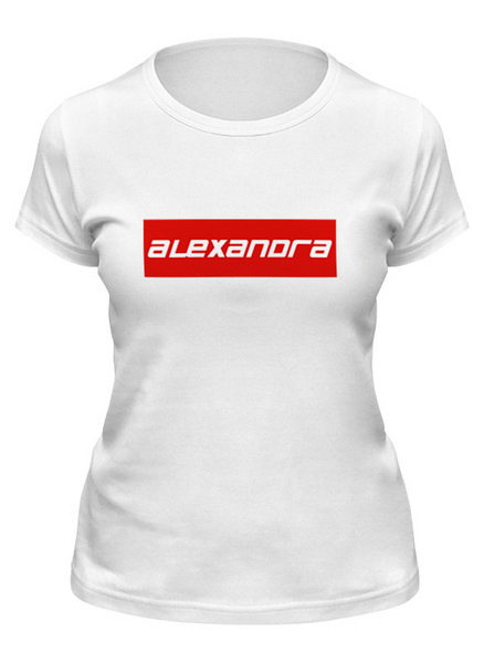 Заказать женскую футболку в Москве. Футболка классическая Alexandra от THE_NISE  - готовые дизайны и нанесение принтов.