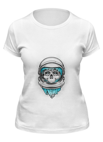 Заказать женскую футболку в Москве. Футболка классическая Spaceman от Alex Remington - готовые дизайны и нанесение принтов.