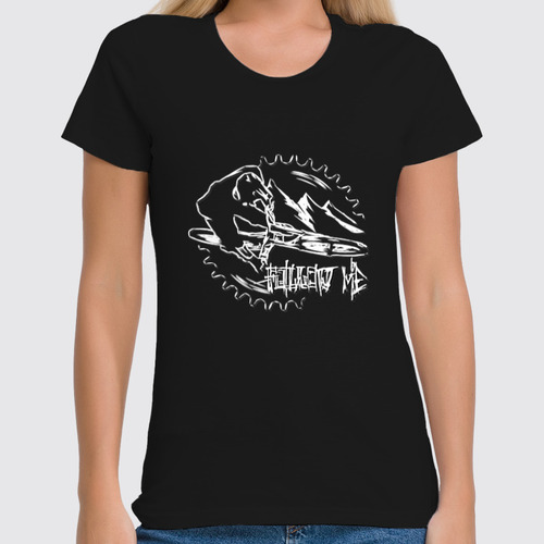 Заказать женскую футболку в Москве. Футболка классическая MTB Follow Me от oneredfoxstore@gmail.com - готовые дизайны и нанесение принтов.