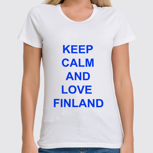 Заказать женскую футболку в Москве. Футболка классическая Keep calm от Mister Lunatic - готовые дизайны и нанесение принтов.
