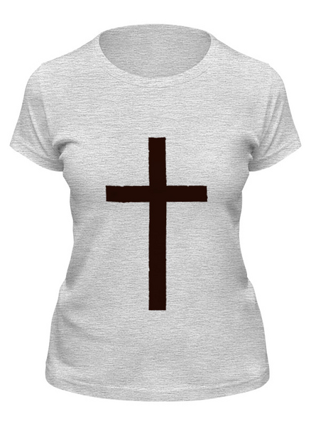 Заказать женскую футболку в Москве. Футболка классическая Крест от avtosave@mail.ru - готовые дизайны и нанесение принтов.