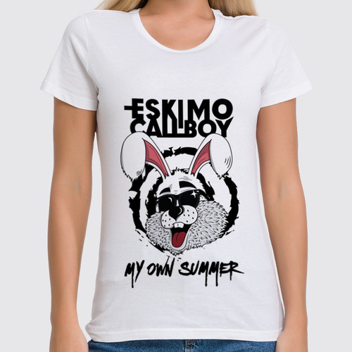 Заказать женскую футболку в Москве. Футболка классическая Eskimo Callboy - My Own Summer от madfive5 - готовые дизайны и нанесение принтов.