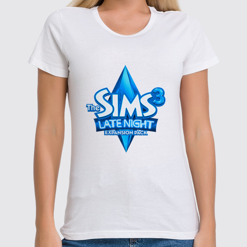 Заказать женскую футболку в Москве. Футболка классическая Sims 3  от THE_NISE  - готовые дизайны и нанесение принтов.