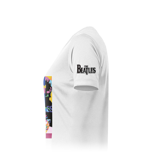 Заказать женскую футболку в Москве. Футболка классическая THE BEATLES от robus - готовые дизайны и нанесение принтов.