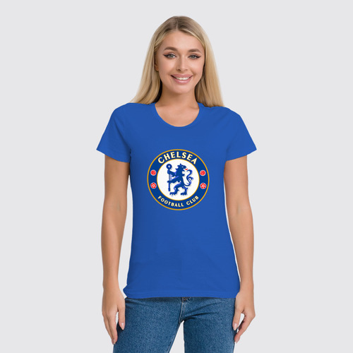 Заказать женскую футболку в Москве. Футболка классическая CHELSEA FC от balden - готовые дизайны и нанесение принтов.