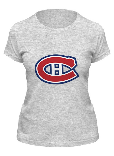 Заказать женскую футболку в Москве. Футболка классическая Montreal Canadiens / NHL Canada от KinoArt - готовые дизайны и нанесение принтов.