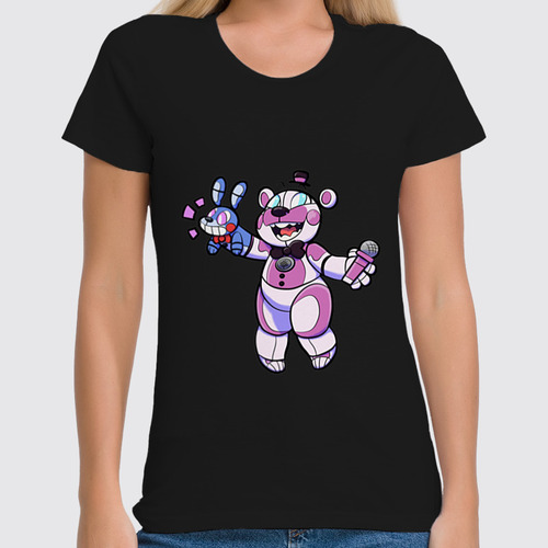 Заказать женскую футболку в Москве. Футболка классическая Five Nights at Freddy’s от weeert - готовые дизайны и нанесение принтов.