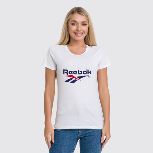 Заказать женскую футболку в Москве. Футболка классическая Reebok от Nalivaev - готовые дизайны и нанесение принтов.