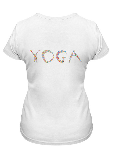 Заказать женскую футболку в Москве. Футболка классическая Медитация Йога Арт от MariYang  - готовые дизайны и нанесение принтов.