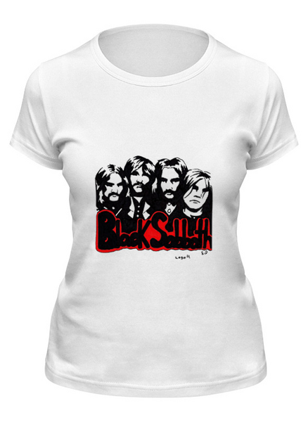 Заказать женскую футболку в Москве. Футболка классическая Black Sabbath от Fedor - готовые дизайны и нанесение принтов.