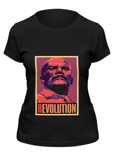 Заказать женскую футболку в Москве. Футболка классическая Revolution от Fedor - готовые дизайны и нанесение принтов.