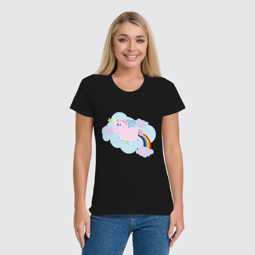 Заказать женскую футболку в Москве. Футболка классическая Единорог (Unicorn) от icase - готовые дизайны и нанесение принтов.