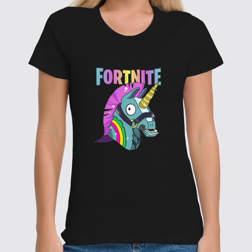 Заказать женскую футболку в Москве. Футболка классическая FORTNITE от geekbox - готовые дизайны и нанесение принтов.