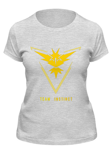 Заказать женскую футболку в Москве. Футболка классическая Pokemon GO Team Instinct от cherdantcev - готовые дизайны и нанесение принтов.