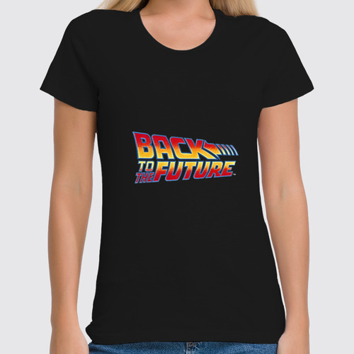 Заказать женскую футболку в Москве. Футболка классическая back to the future от jos - готовые дизайны и нанесение принтов.
