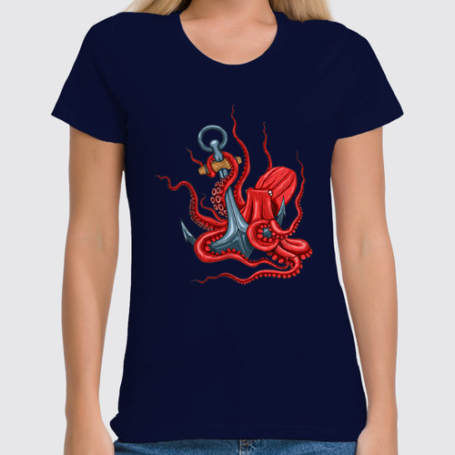 Заказать женскую футболку в Москве. Футболка классическая Underwater    от Print design  - готовые дизайны и нанесение принтов.