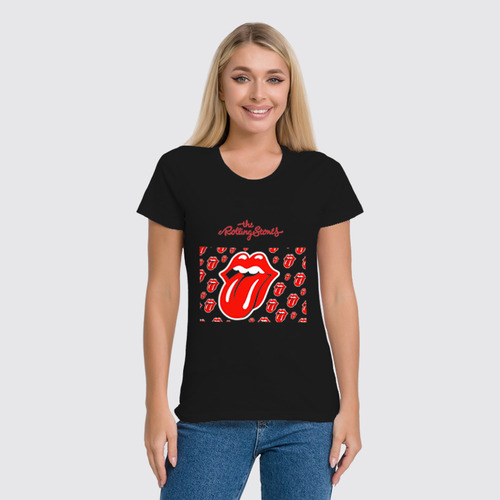 Заказать женскую футболку в Москве. Футболка классическая Rolling Stones от gent777 - готовые дизайны и нанесение принтов.