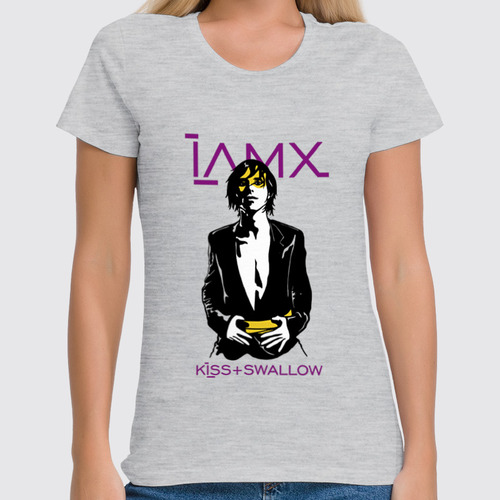 Заказать женскую футболку в Москве. Футболка классическая IAMX / Kiss And Swallow от OEX design - готовые дизайны и нанесение принтов.