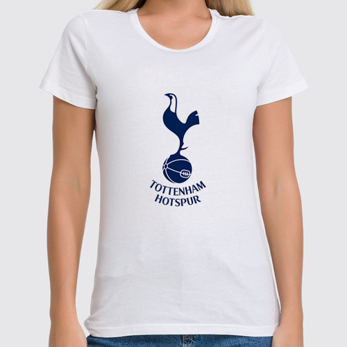 Заказать женскую футболку в Москве. Футболка классическая Tottenham Hotspur от THE_NISE  - готовые дизайны и нанесение принтов.