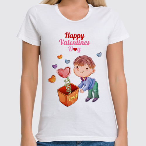 Заказать женскую футболку в Москве. Футболка классическая valentine t-shirt 4 от rancid - готовые дизайны и нанесение принтов.