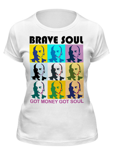 Заказать женскую футболку в Москве. Футболка классическая Brave Soul от OEX design - готовые дизайны и нанесение принтов.