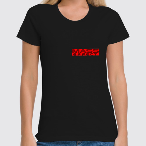 Заказать женскую футболку в Москве. Футболка классическая Mass Effect от THE_NISE  - готовые дизайны и нанесение принтов.