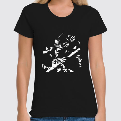 Заказать женскую футболку в Москве. Футболка классическая Шри Кришна от archersanalytics@gmail.com - готовые дизайны и нанесение принтов.