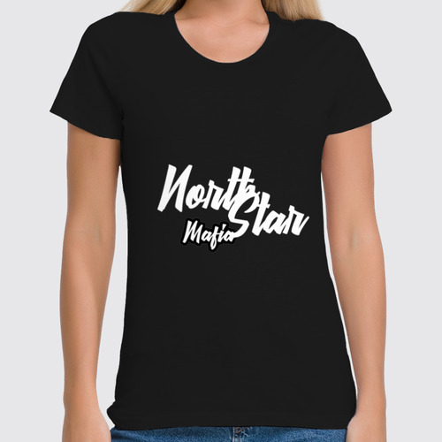 Заказать женскую футболку в Москве. Футболка классическая North Star Mafia от northstarshop@mail.ru - готовые дизайны и нанесение принтов.