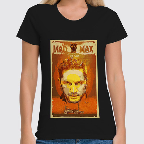 Заказать женскую футболку в Москве. Футболка классическая Mad Max Fury Road от KinoArt - готовые дизайны и нанесение принтов.