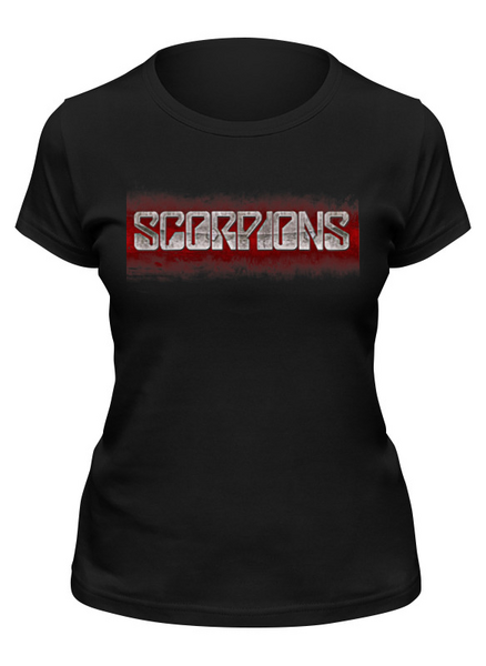 Заказать женскую футболку в Москве. Футболка классическая Scorpions Band от Leichenwagen - готовые дизайны и нанесение принтов.