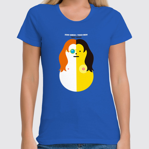 Заказать женскую футболку в Москве. Футболка классическая Джон Леннон и Йоко Оно от balden - готовые дизайны и нанесение принтов.