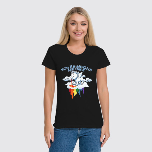 Заказать женскую футболку в Москве. Футболка классическая Единорог (Unicorn) от Zamula - готовые дизайны и нанесение принтов.