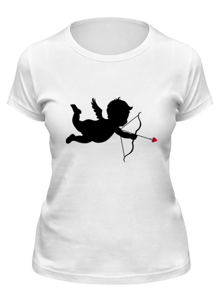 Заказать женскую футболку в Москве. Футболка классическая Ангел от THE_NISE  - готовые дизайны и нанесение принтов.