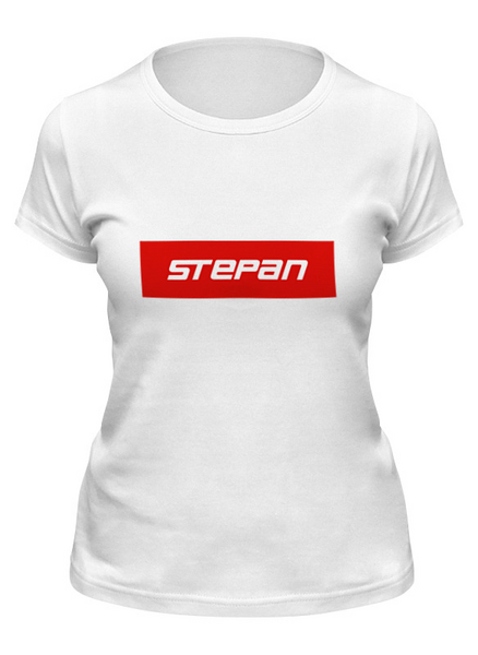 Заказать женскую футболку в Москве. Футболка классическая Stepan от THE_NISE  - готовые дизайны и нанесение принтов.