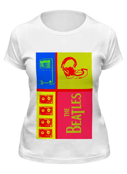 Заказать женскую футболку в Москве. Футболка классическая The beatles от final_expromt - готовые дизайны и нанесение принтов.